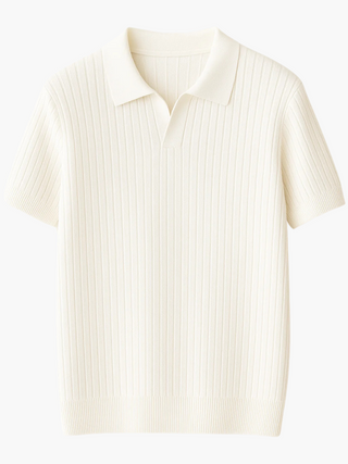 The Astor Short Ribbed Polo