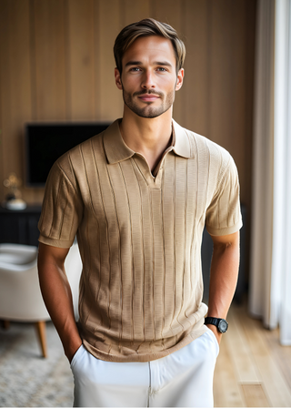 The Hadley Ribbed Polo