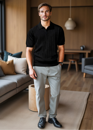 The Hadley Ribbed Polo