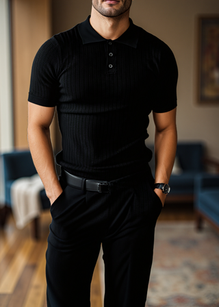 The Langston Ribbed Polo